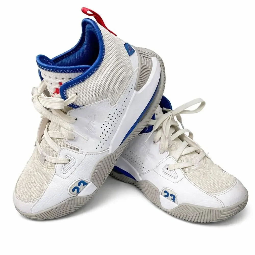 Jordan Why Not Zer0.5 GS White Blue Red Youth 6Y Basketball Shoes DQ8398-101